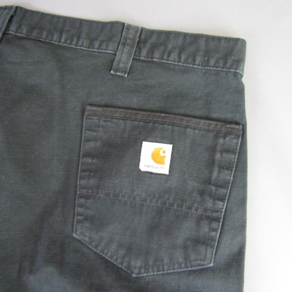 Carhartt Relaxed Fit Cargo Shorts Workwear Utility Pockets Black Size 44 Mens - Picture 9 of 10